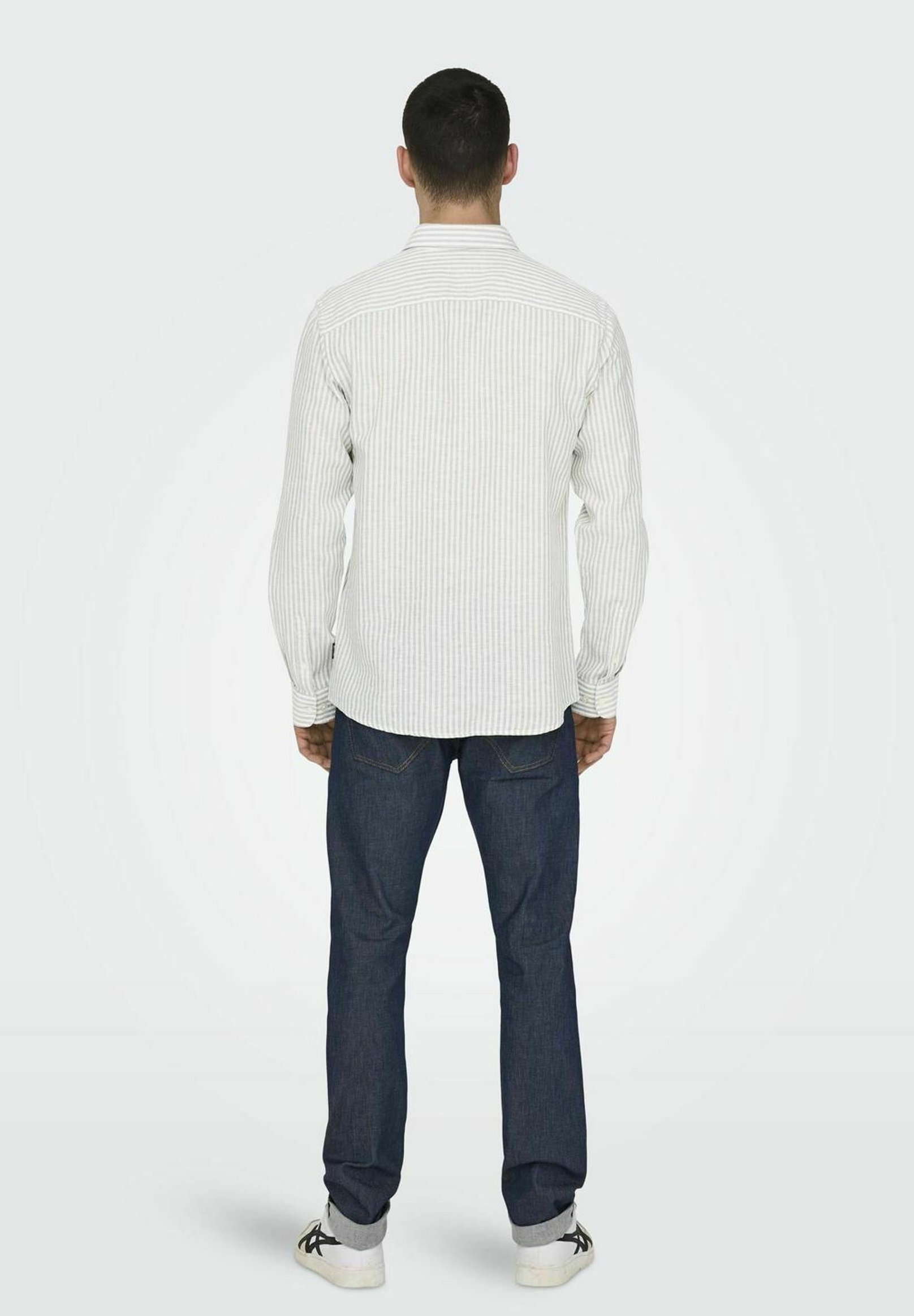 Chemise à rayures Only & Sons ONSCAIDEN - Chinchilla
