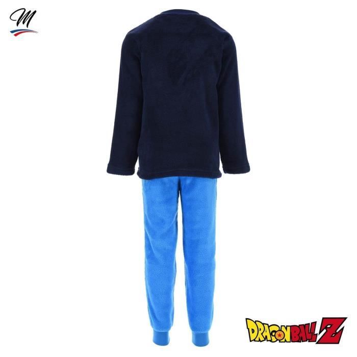 Ensemble de Pyjama Polaire Garçon - DRAGON BALL Z - Fusion Gotenk - Bleu - Enfant - 100% Polyester