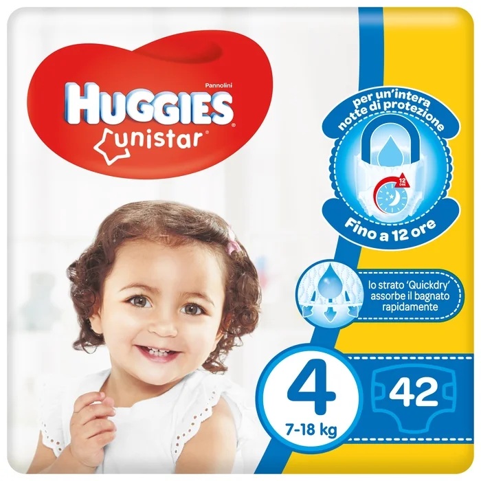 HUGGIES Huggies Unistar 4 7/18 kg 42