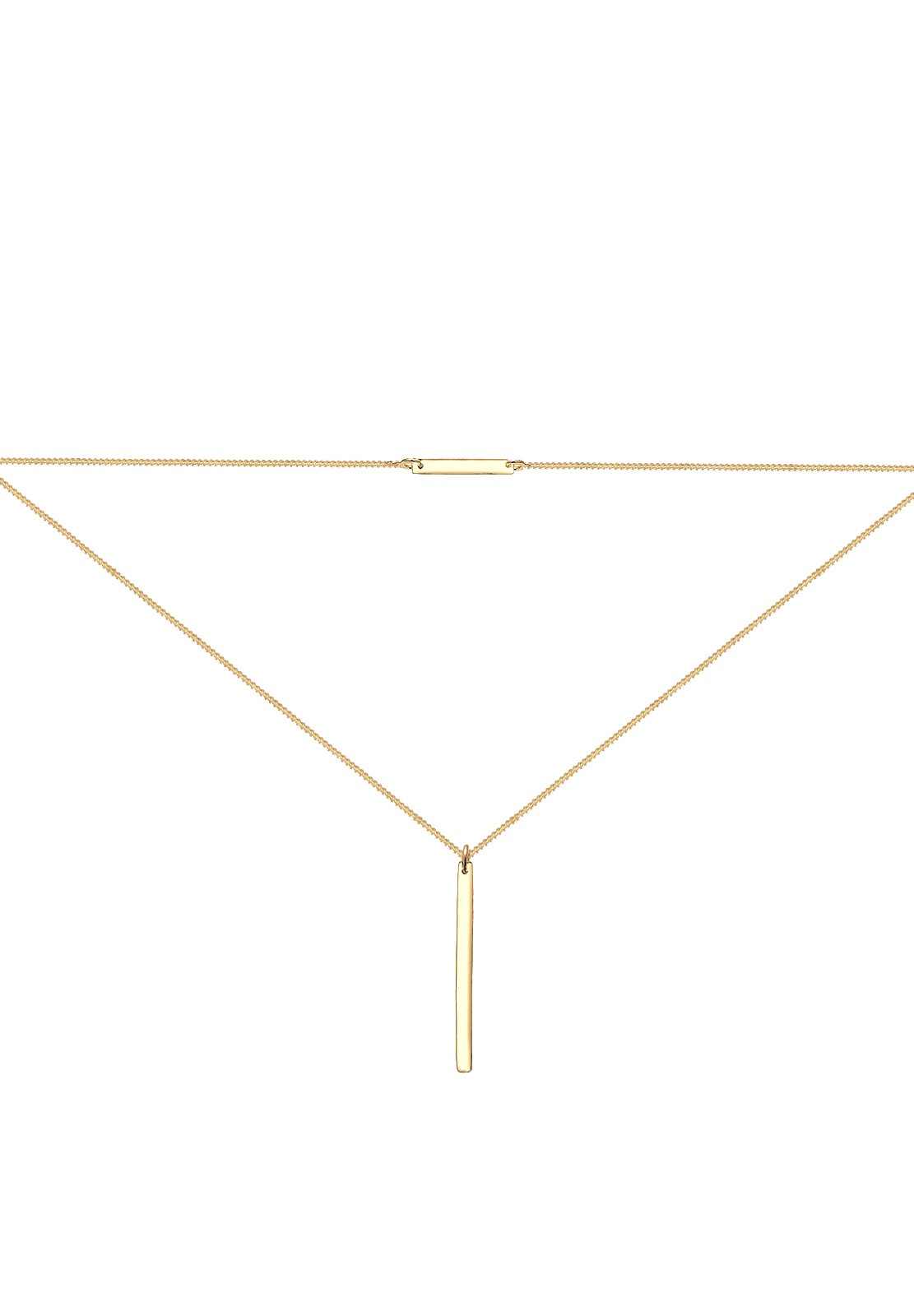 Elli Femme Choker Couches Minimale - (925/1000) Argent