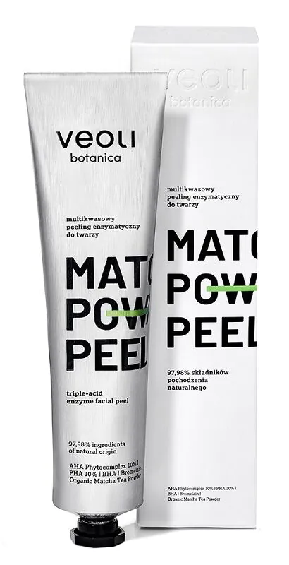 Veoli Botanica Matcha Power Peel Multikwasowy Peeling Enzymatyczny
