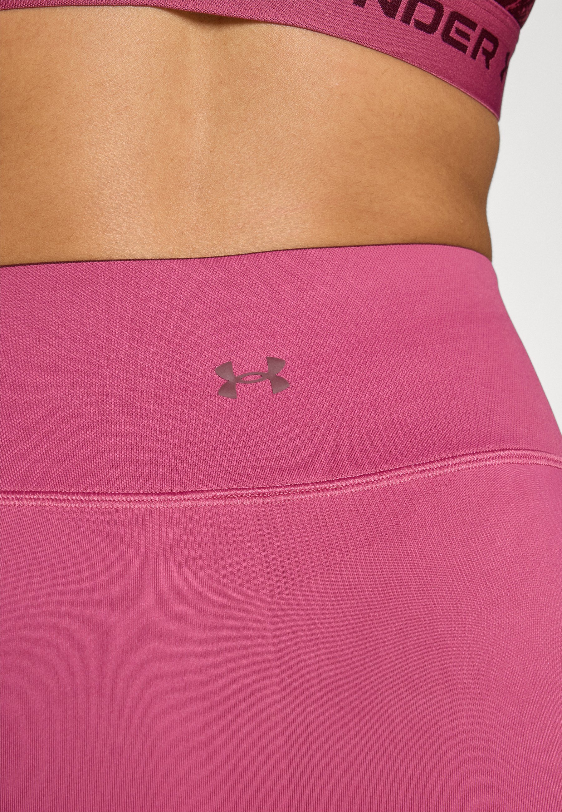 VANISH SEAMLESS SHORT - Trikoot - fuksianvihreä/tumma maroonUnder Armour