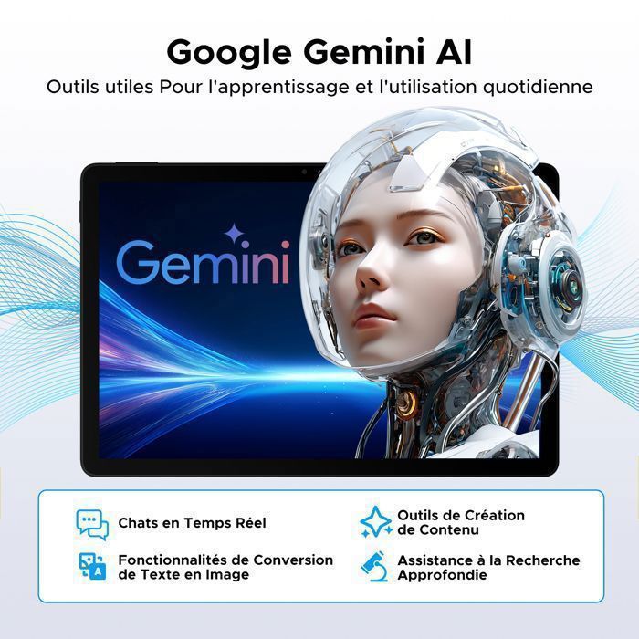 Tablet AORLYM P11 Android 16, tableta Unisoc T7250 de 11 pulgadas, 48 GB + 128 GB, tableta con lápiz óptico, batería de 8800 mAh, cámara de 13 MP, Gemini AI - Gris