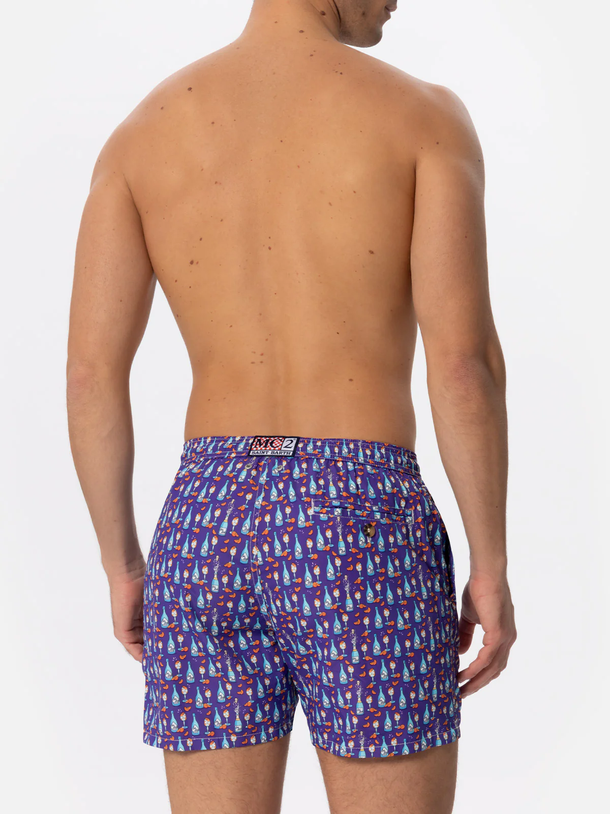 Costume da bagno da uomo in tessuto leggero con stampa Aperol Spritz |
