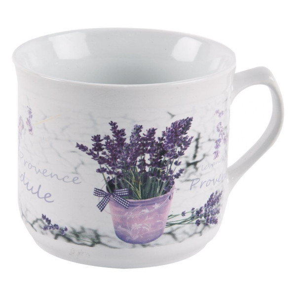 Kubek ceramiczny / garnuszek do podgrzewania lawenda 650 ml