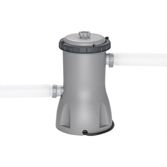 Kit Piscine hors sol tubulaire BESTWAY - Steel Pro Max™ - 488 x 244 x 122 cm - Rectangulaire (Filtre à cartouche, bâche, échelle)