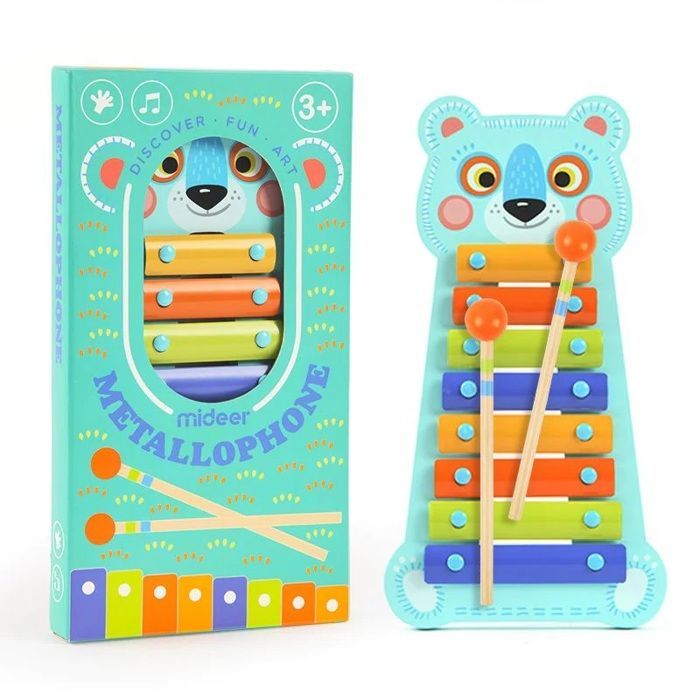 Xilófono metálico Mideer Bear - Instrumento musical - Multicolor