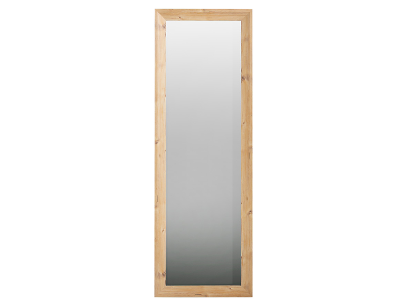Lustro ścienne w ramie Lea III 52x152 cm brązowe