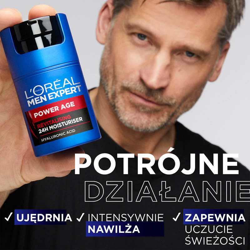 Creme revitalizante L'Oréal Paris Men Expert Power Age com ácido hialurônico