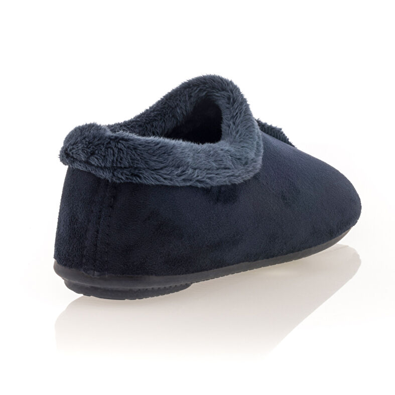 Blaue Damenpantoffeln