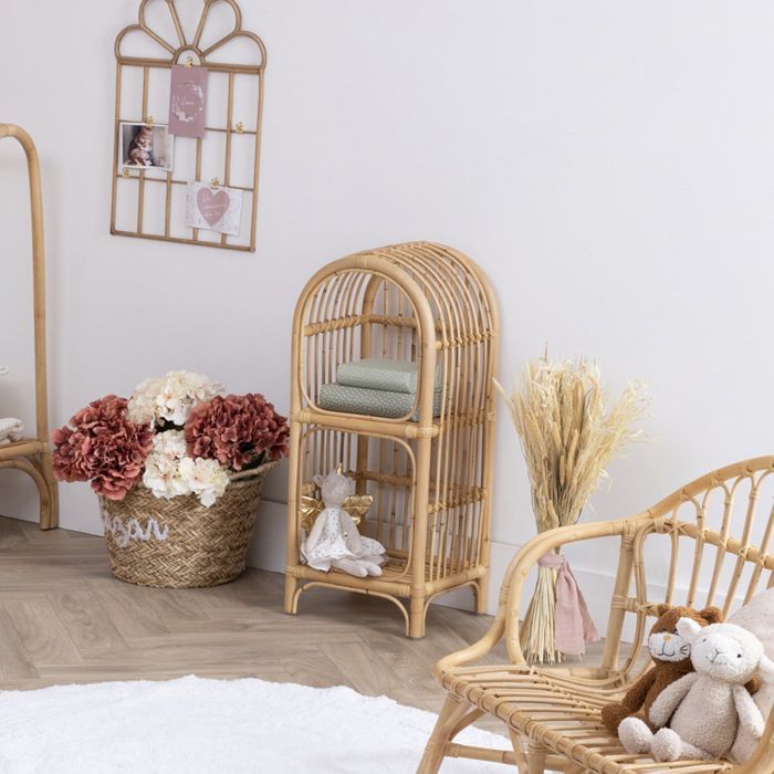 Libreria per bambini in rattan, alta 76 cm - Atmosphera Interior Designer