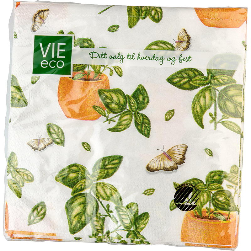 Vie Eco Servietter 20-pakning 33x33 cm