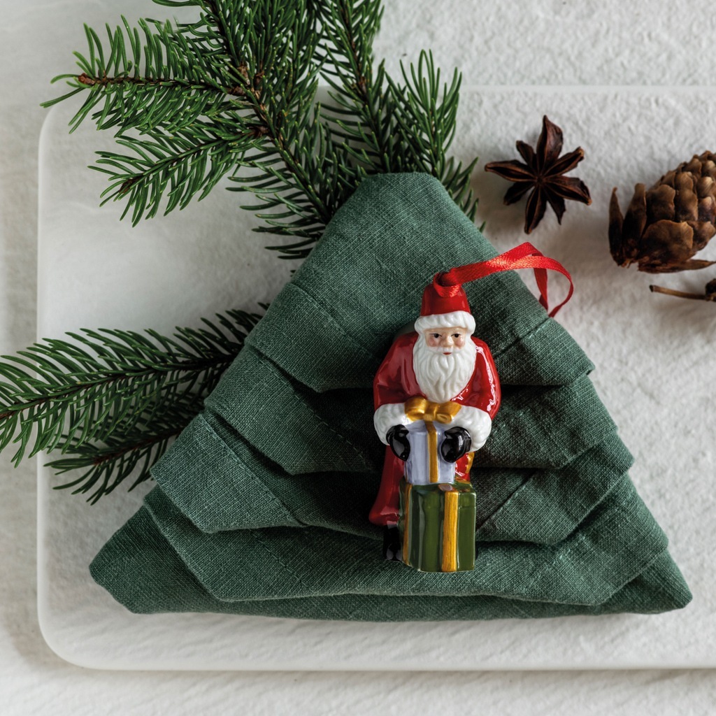 Villeroy & Boch Dekorativne figure Djeda Mraza, set od 3, nostalgični ukrasi – 1 komad