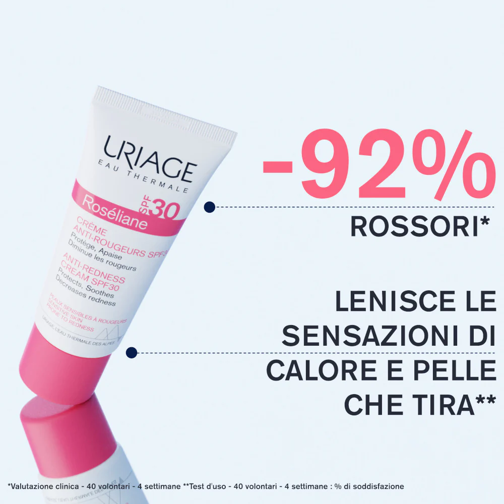 ROSÉLIANE Crema Anti-Rossori SPF30 - Crema viso giorno lenitiva, Trattamenti Protettivi