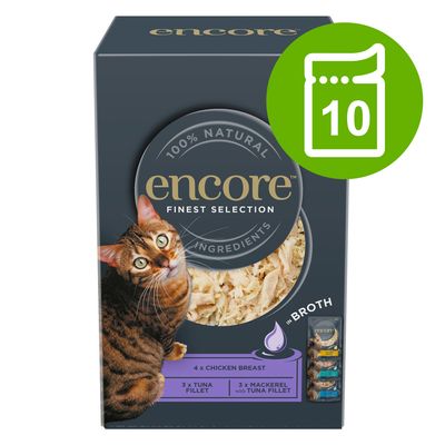 Encore Bustine per Gatti al Brodo 10 x 50 g