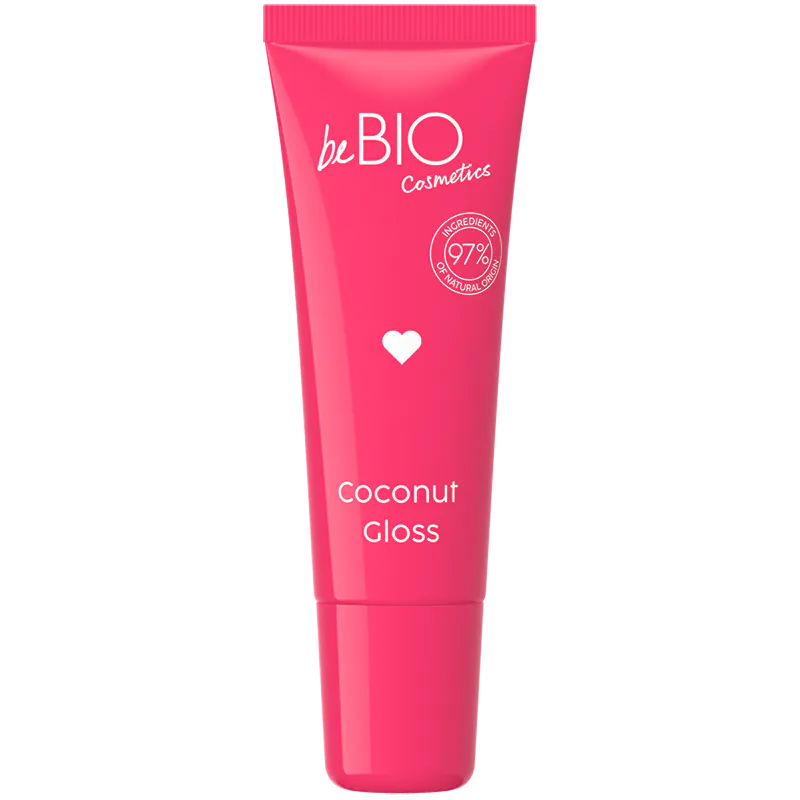 BeBIO Glazed Lips Naturalny żelowy olejek do ust Coconut Glass
