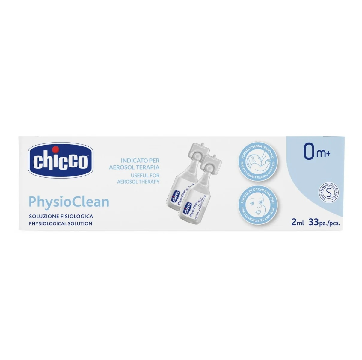 CHICCO Chicco Physioclean Kochsalzlösung 2 ml 33 Stück 2 ml 33 Stück