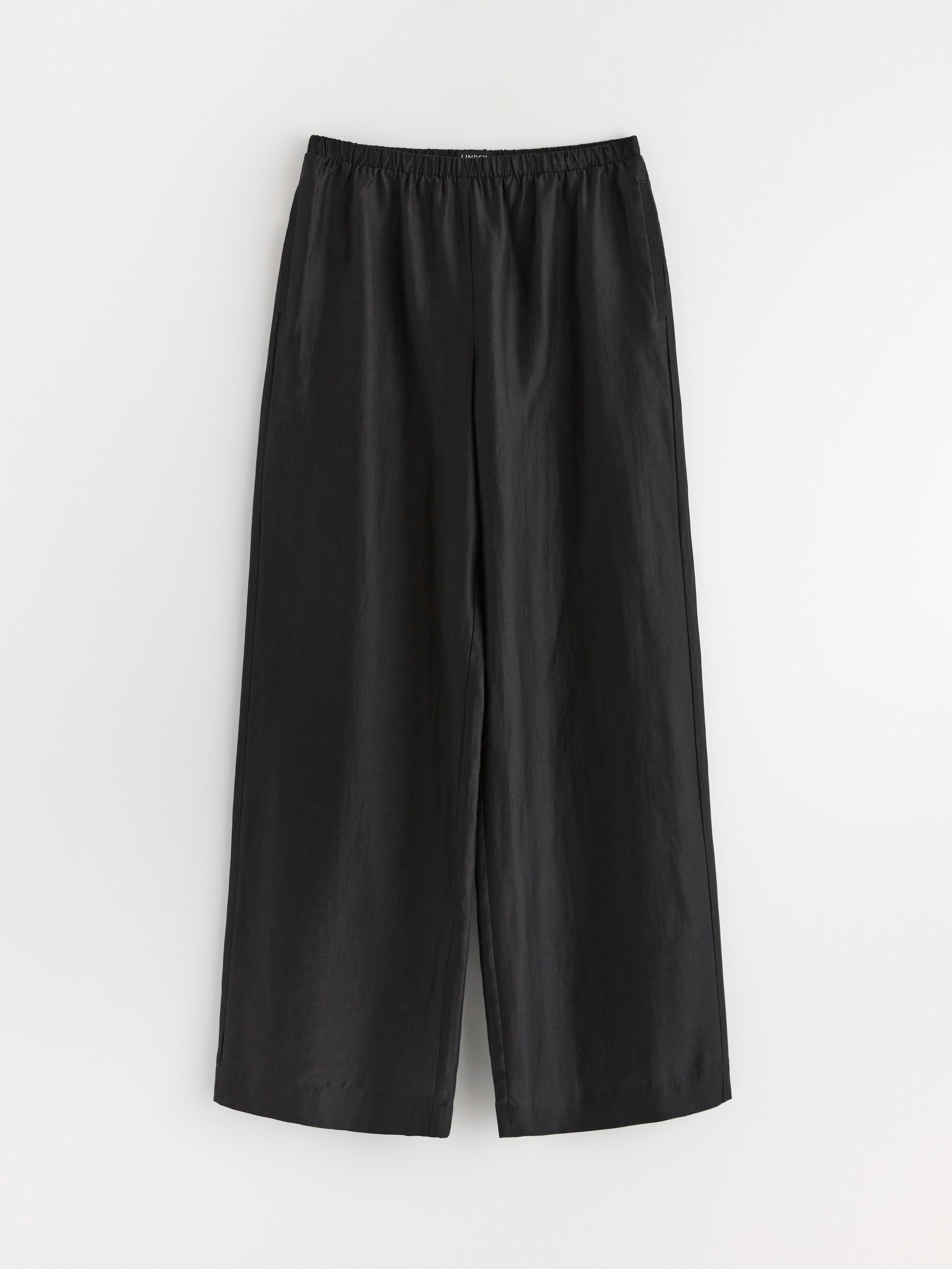 Pantalones de pierna ancha negros