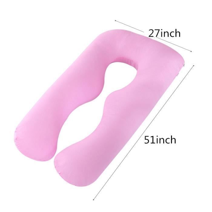 Coussin De Grossesse Oreiller Pour Maternité Avec Couvercle À Fermeture À Glissière Multifonctionnel Lavable Oreiller En Form Label