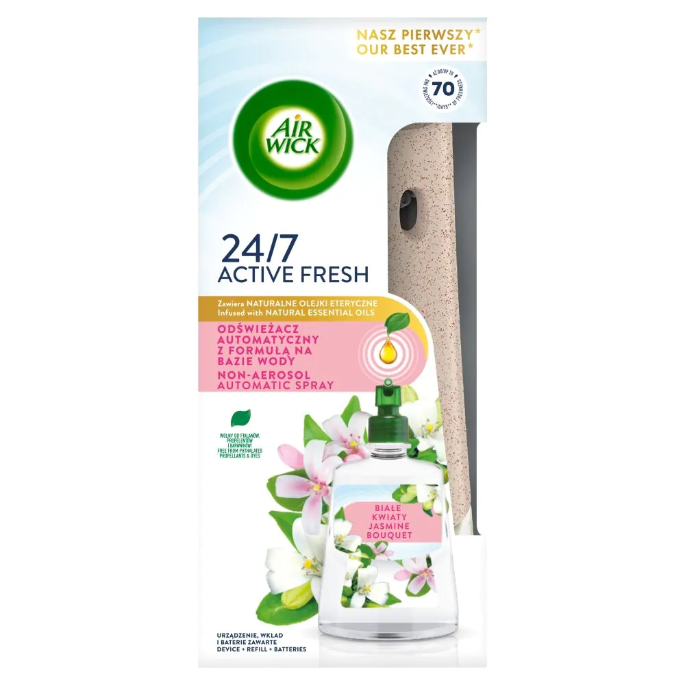 Air Wick Active Fresh Komplet Białe Kwiaty