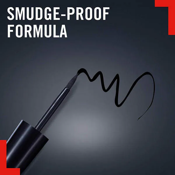 Voděodolná tekutá oční linka Rimmel Exaggerate odstínová černá