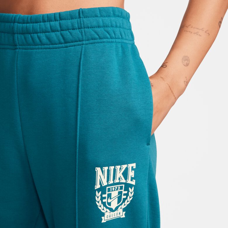 Pantalones deportivos de felpa estilo universitario