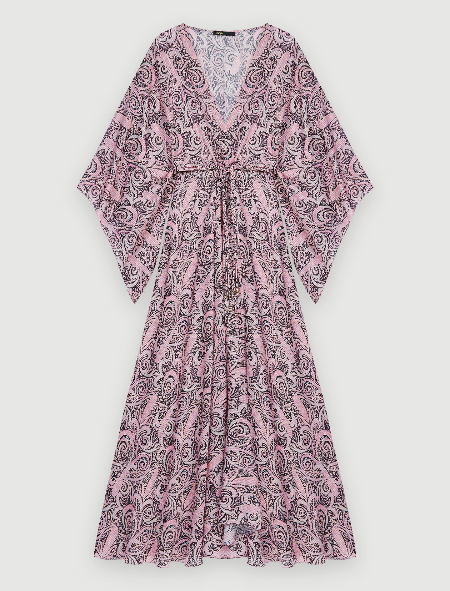 Rochie lejeră cu imprimeu Paisley-Paisley cu trandafiri