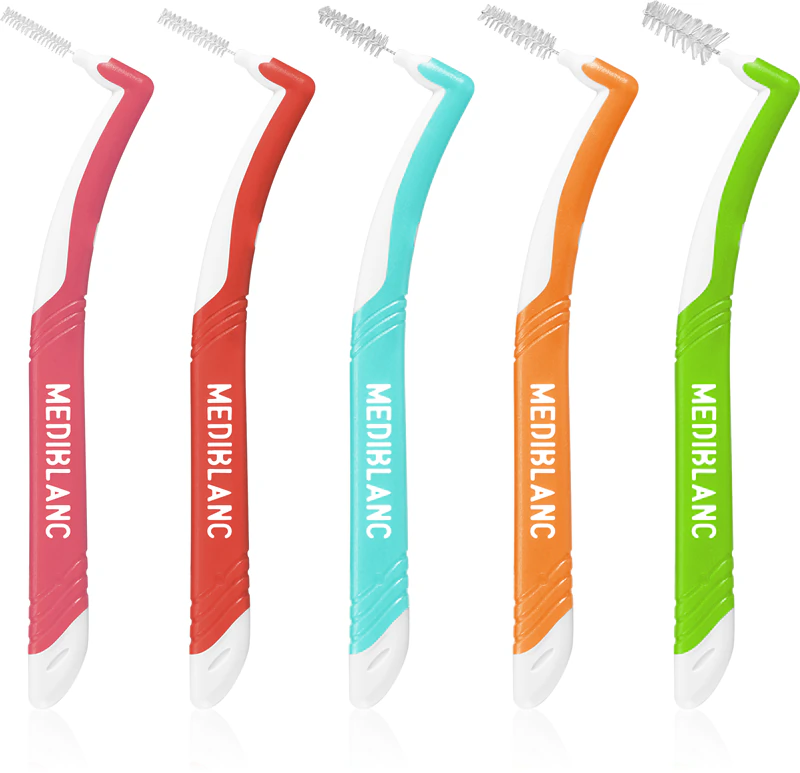 MEDIBLANC Interdental Pick-brush Winkel-Interdentalbürste 10 Stück.
