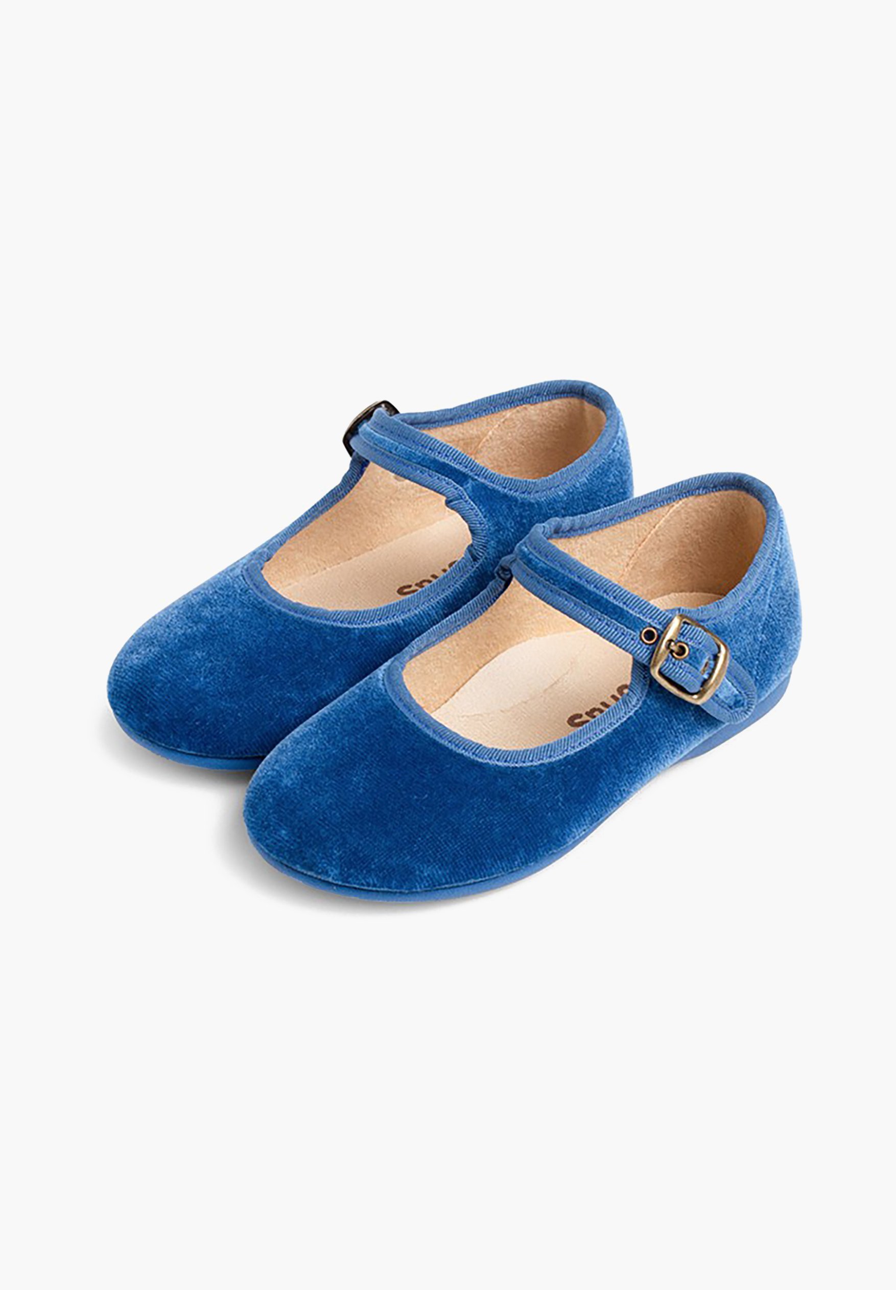 Pisamonas Samtschnalle - Babyschuhe - Stewardessenblau