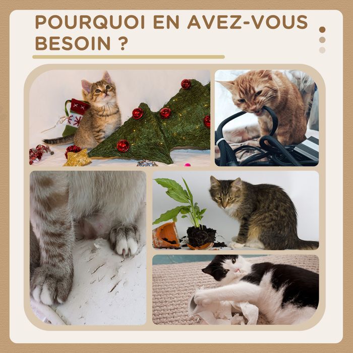 Árbol para gatos PawHut: rascador, guarida, cesta, plataformas de observación, centro con pompón, de felpa, 98 cm de altura, color beige.