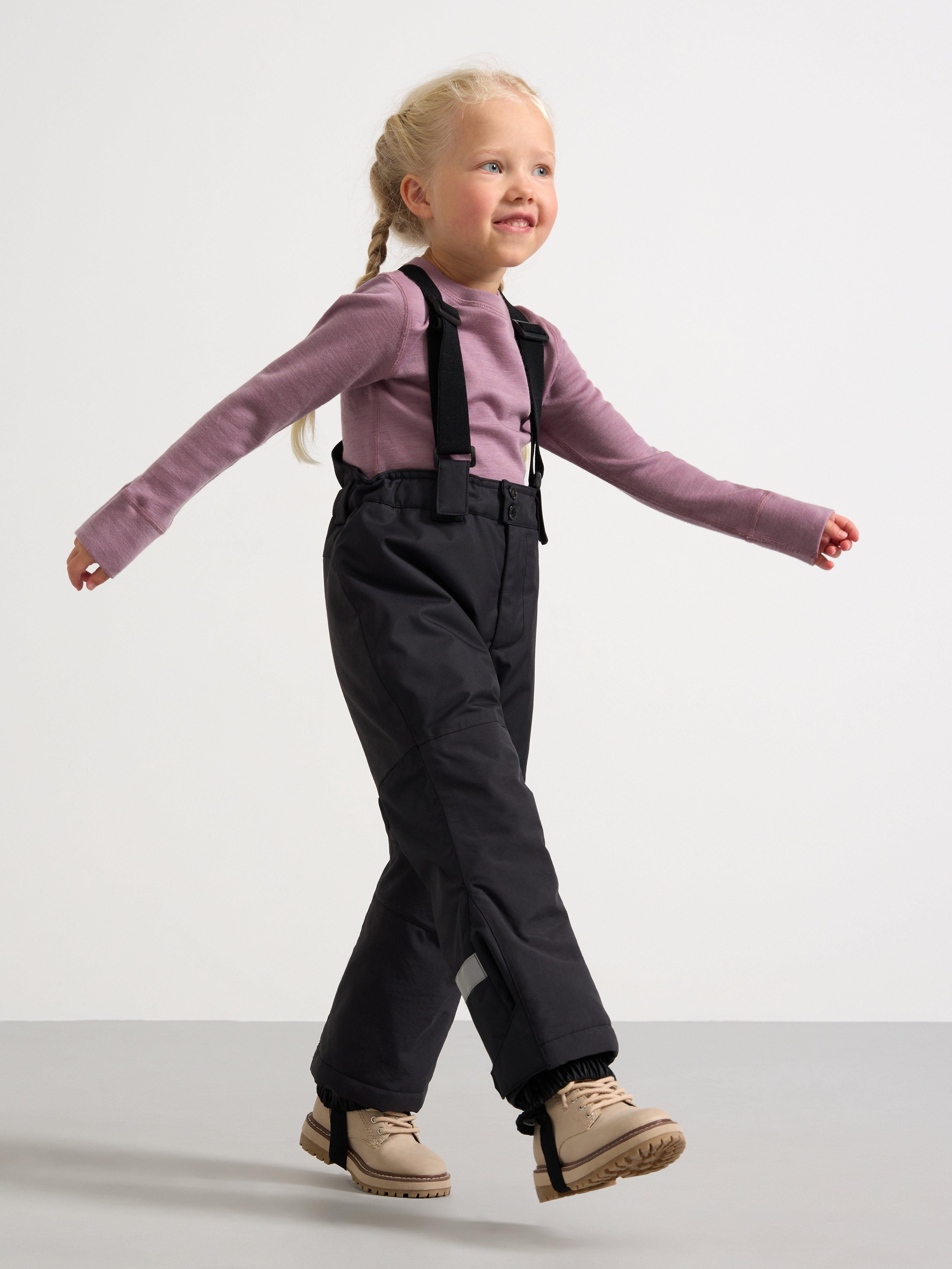 Pantalones de esquí con tirantes negros