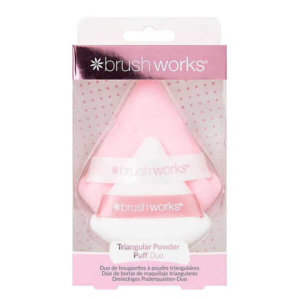Duo de pufuri triunghiulare Brushworks