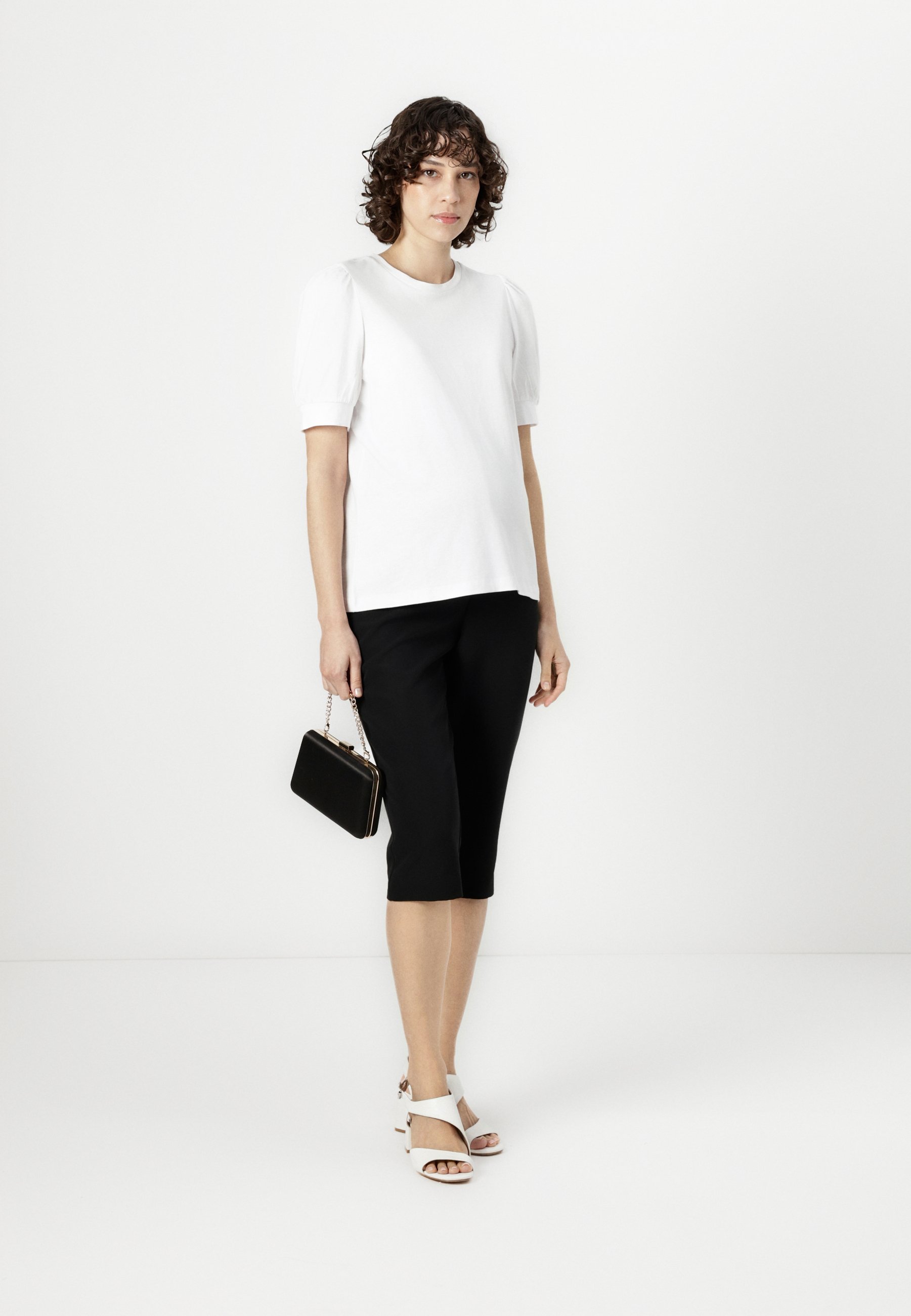 Vero Moda Umstandsmode VMMKERRY Rundhalsausschnitt - Basic-T-Shirt - strahlend weiß