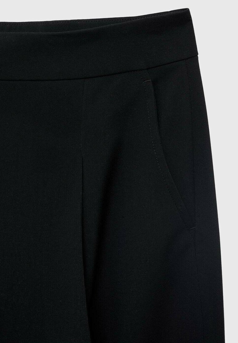 Mango PLEATED WIDE - Hlače - crne