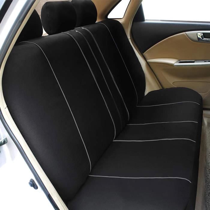 Juego de fundas para asientos de coche - TEMPSA - Universal - Tela - 9 piezas - Gris