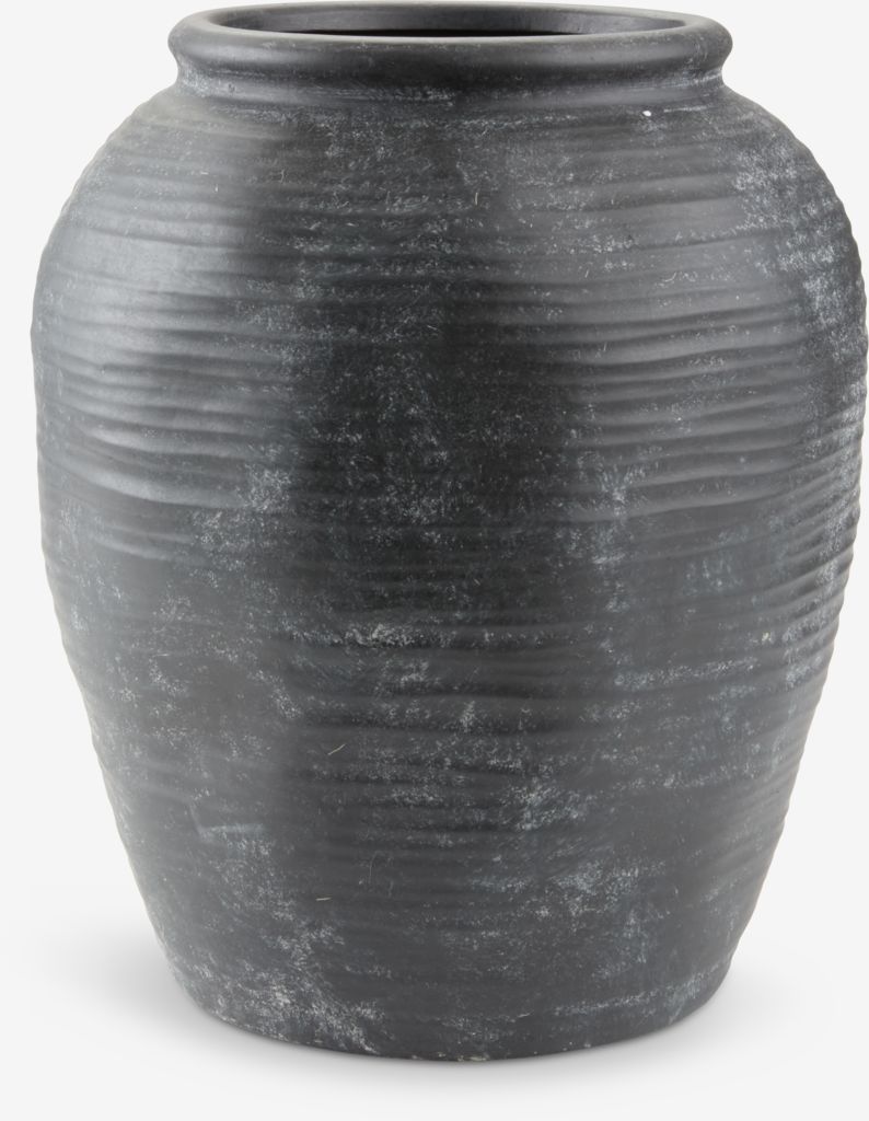 INGVARD INGVARD vaza Ø25xH30cm keraminė juoda