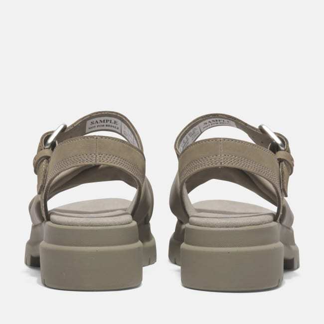Sandalo a Listini Incrociati London Vibe da                Donna in beige