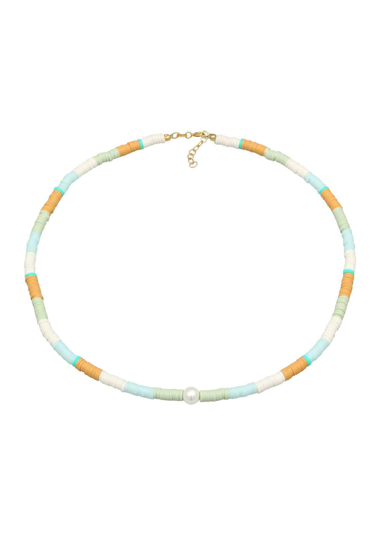 Elli Femmes Surfer Heishi perles coquillage en argent sterling 925