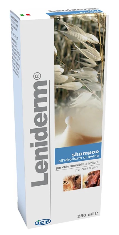 LENIDERM Champú Leniderm para perros y gatos 250 ml Limpiador calmante
