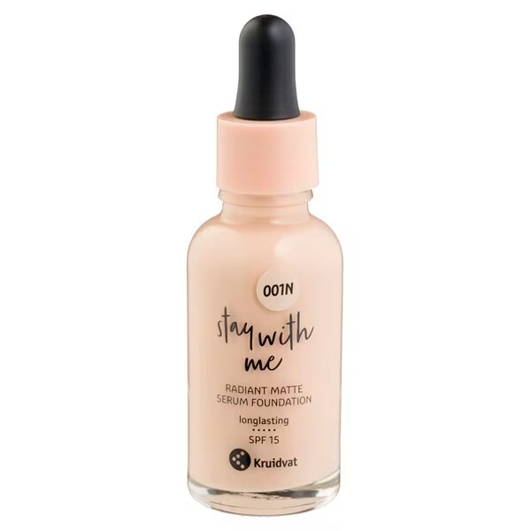 Kruidvat Stay With Me 001N Fair Lily Radiant Matte Serum Foundation<br>30ml