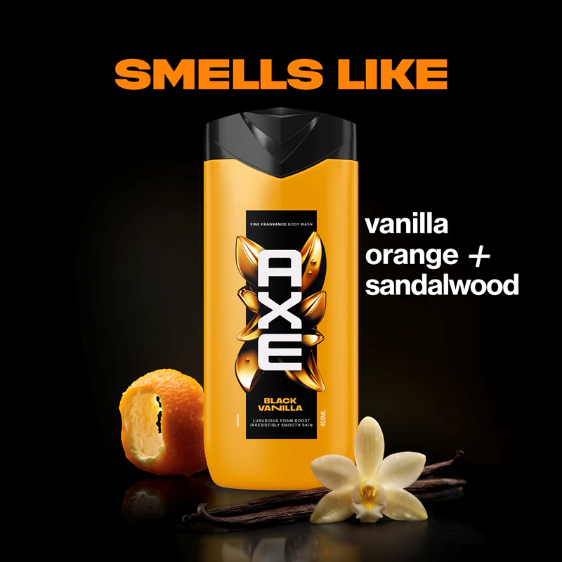 Gel de Banho Axe Premium Black Vanilla para Homens