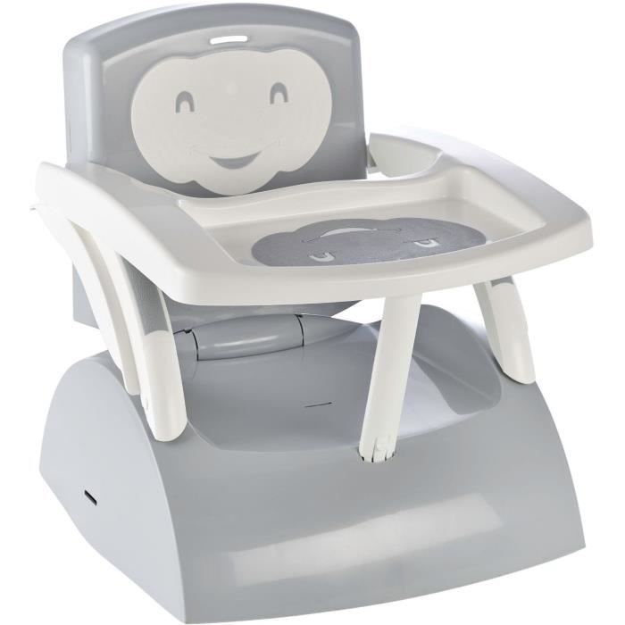 Seggiolino rialzato 2 in 1 THERMOBABY, grigio affascinante