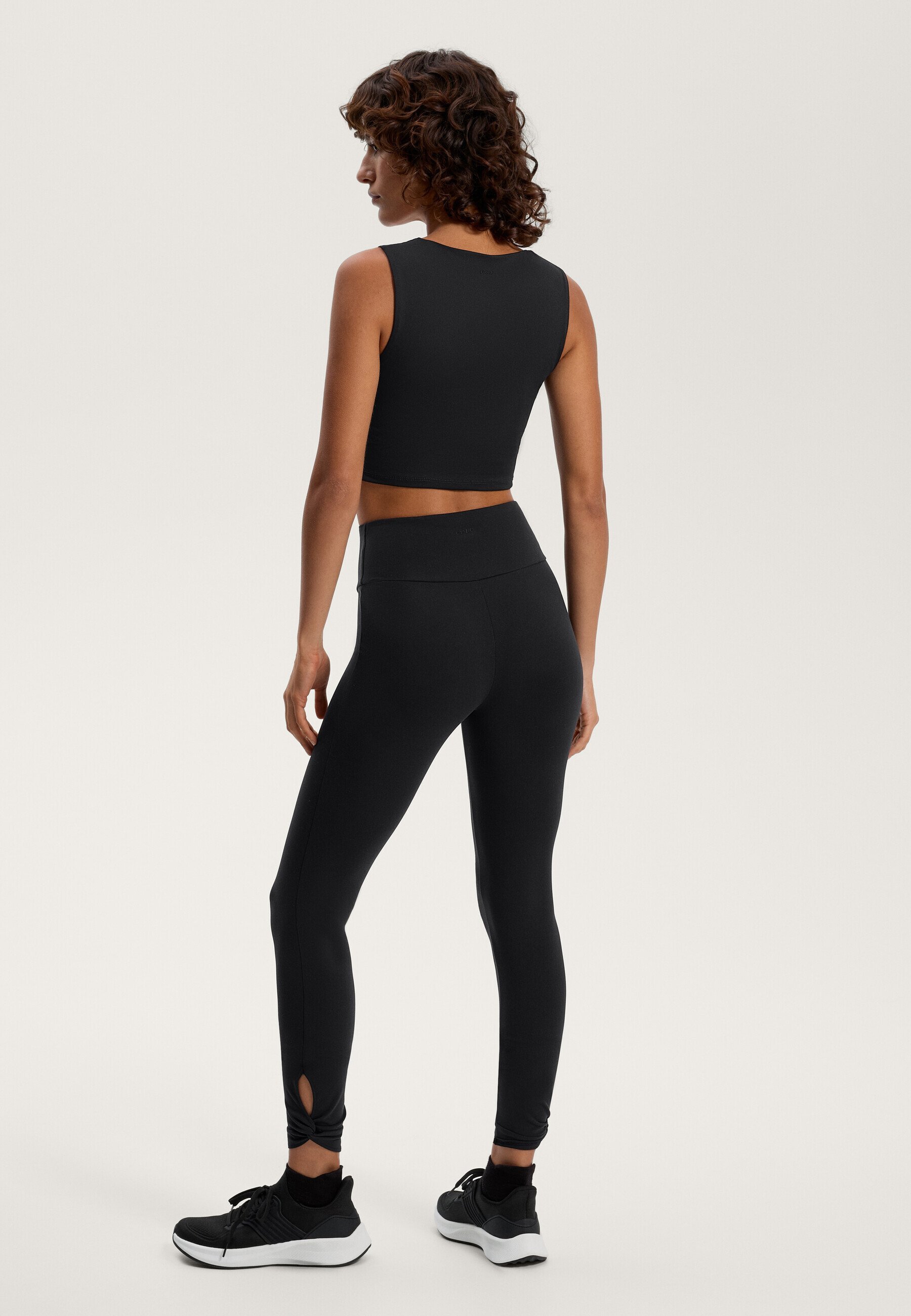 OYSHO ASYMMETRICAL TWIST COMFORTLUX - Top - czarny