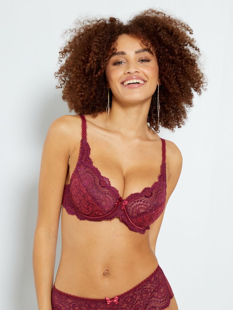 Flower Elegance 'Playtex' full cup bh - BEIGE