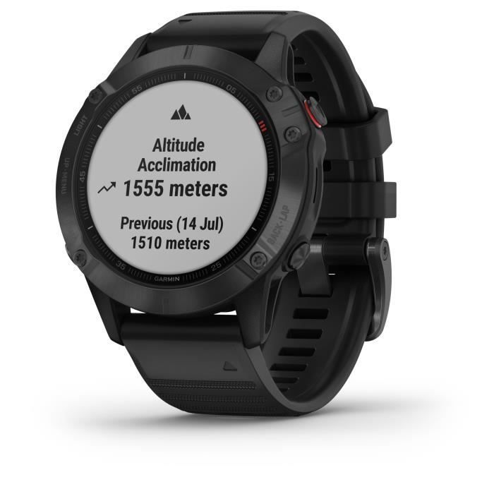 Reloj inteligente GPS multideporte GARMIN Fenix 6 Pro - Negro