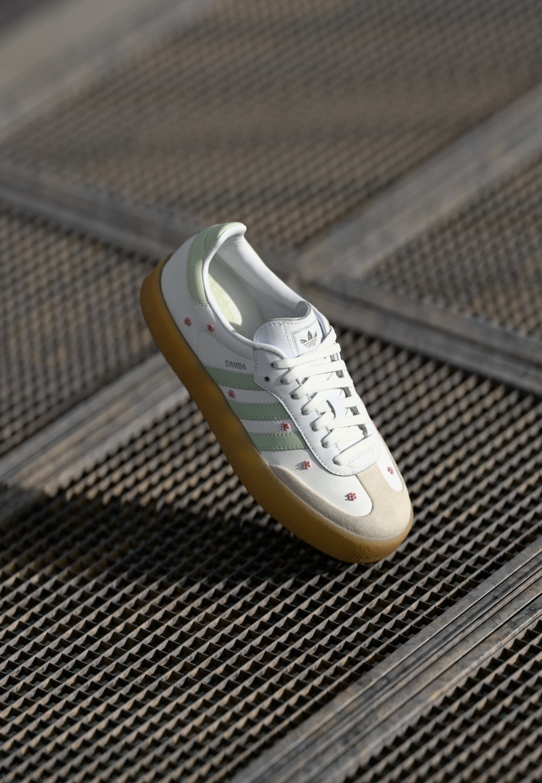 adidas Originals SAMBAE - Edzőcipők - fehér/zöld
