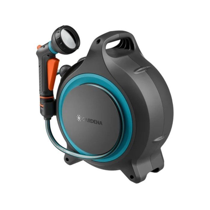 Portable automatic hose reel - GARDENA - MoveMatic - 12.5 m hose Ø 8.5 mm + 1.5 m connecting hose + spray gun