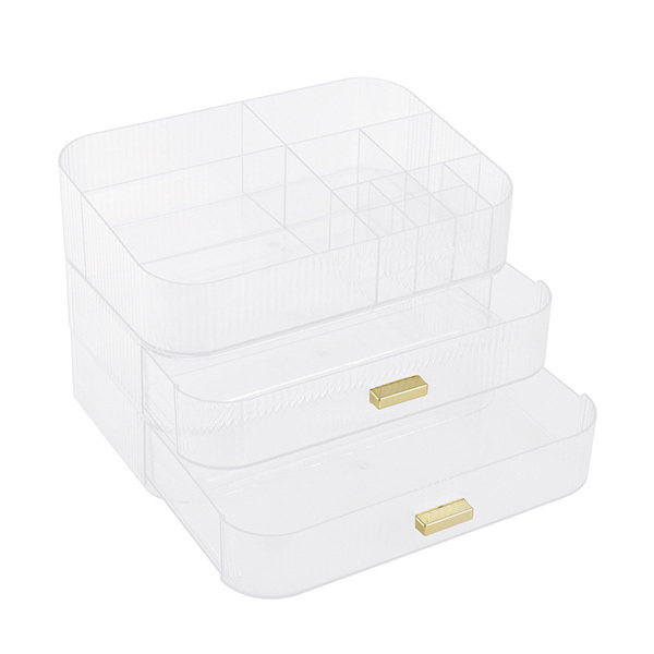 Organizador de maquillaje de plástico para escritorio Livingandhome