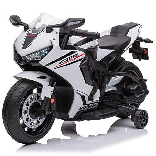 Véhicule électrique - TURBO CHALLENGE - CBR1000RR - 12 Volt - Blanc - Pour enfants à partir de 3 ans