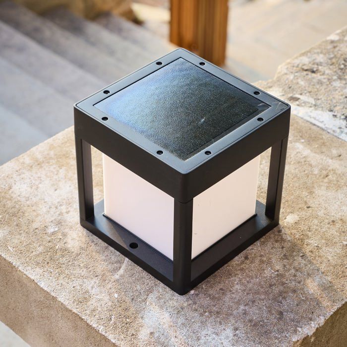 Poste terminal solar sensor PILORO Al. 15 cm